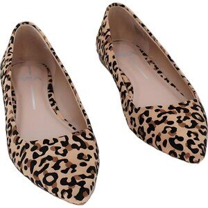 MIA Leopard Print Pointed Toe Ballet Flats Women US 8.5M